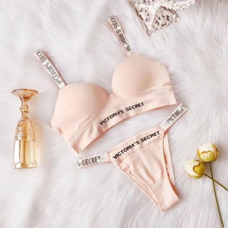 victoria secret Letra Print V Lencería Mujeres Push Up Sujetador