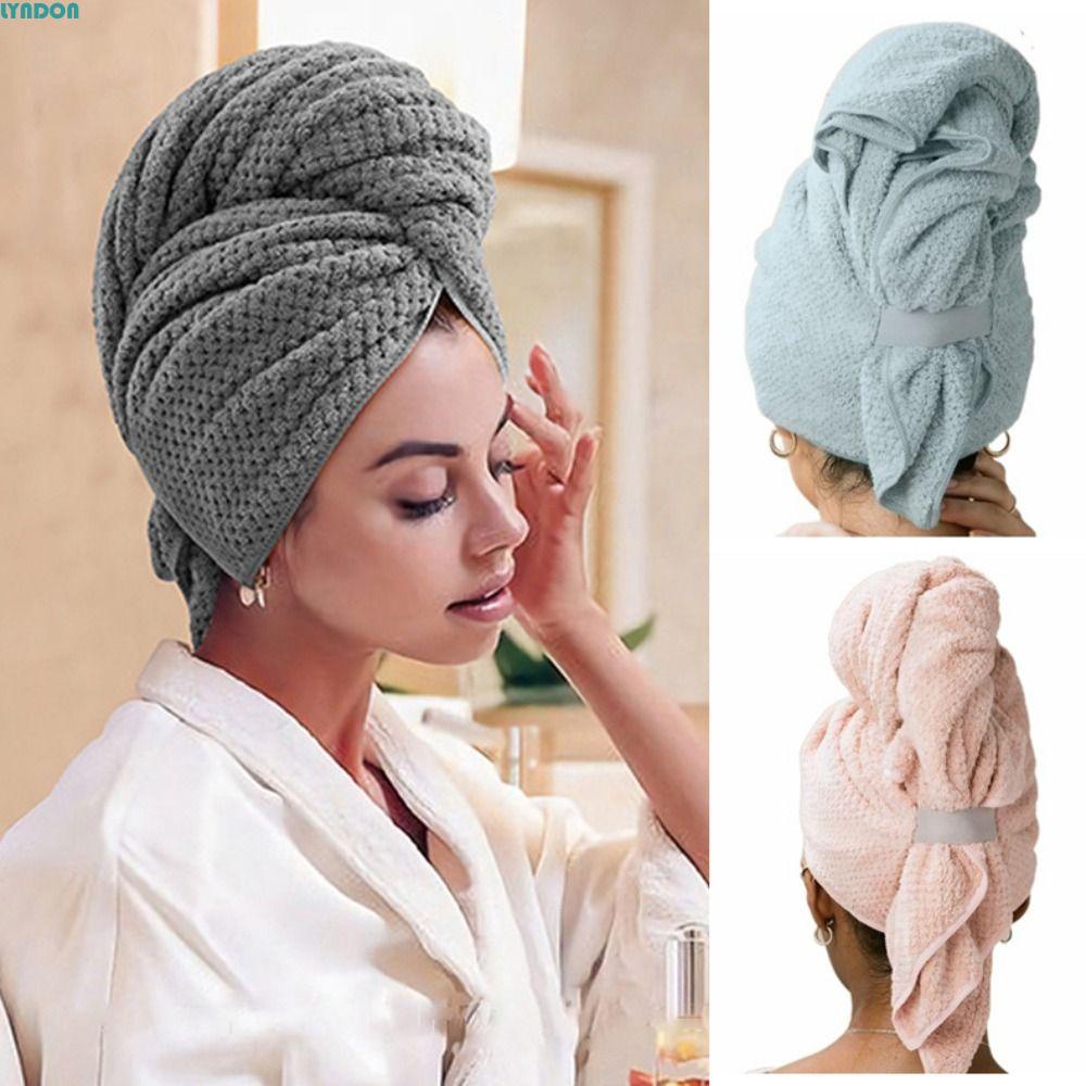 UNIVERSAL Toalla Gorro Turbante Microfibra Para Secar Cabello Ducha