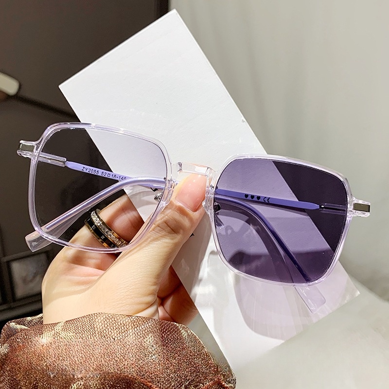 7 pares de lentes de sol de gran tamaño para mujer, montura brillante,  gafas de sol clásicas polarizadas cuadradas, Color elegante.