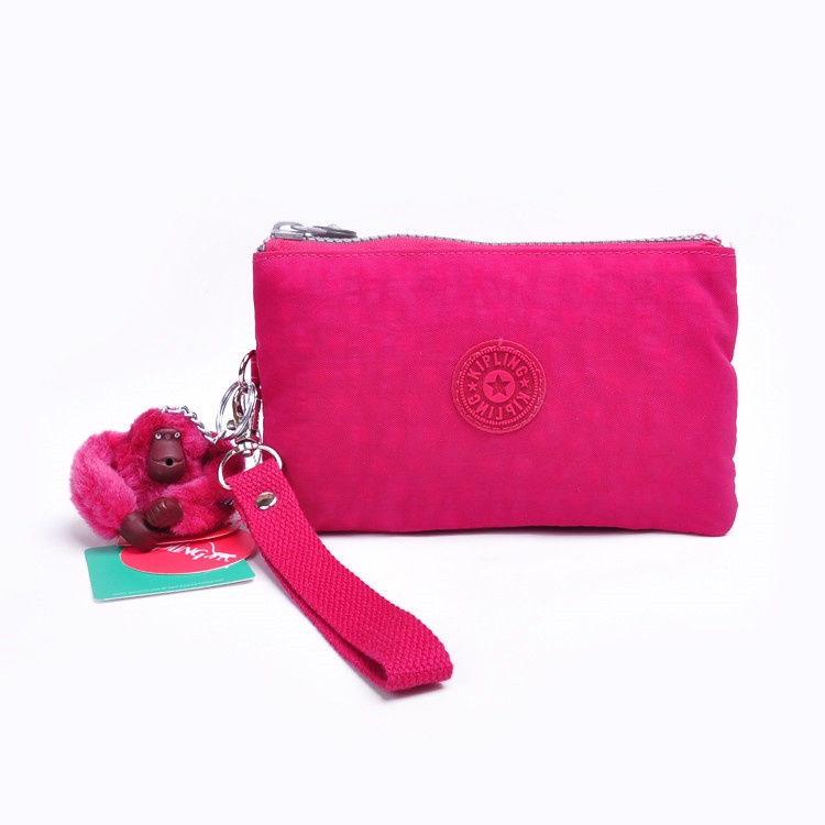 Kipling 100 original Y Genuino color Solido Bolso De Las Mujeres Fresco Y Versatil Embrague Estilo simple Cartera