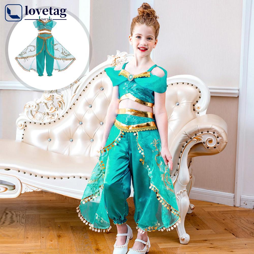 LOVETAG Niñas Jazmín Vestido De Princesa Niños Aladino Disfraz Fiesta De  Halloween Cosplay A9N2