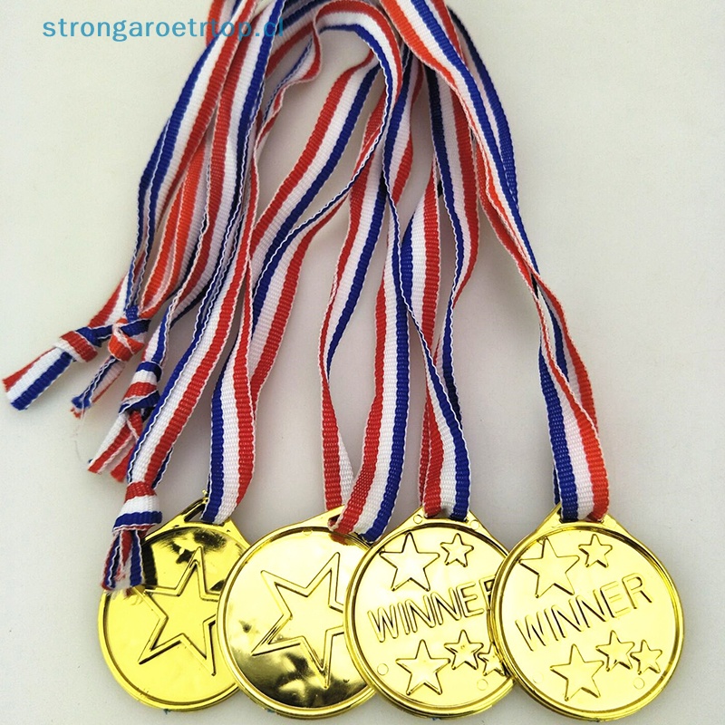Medallas de plástico para niños, premios de oro, premios de fiesta