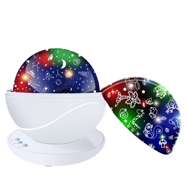 Proyector de estrellas y planetario – Proyector espacial y proyector de  galaxias – 12 discos de película, imagen HD, rotación de 360° – Luz  nocturna