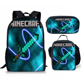 Minecraft Mochila y lonchera para niños, paquete de suministros escolares  de Minecraft con mochila Minecraft, bolsa