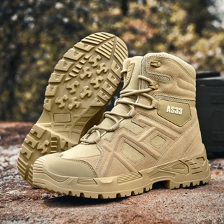 Botas militares de combate para hombre, botas altas para el desierto,  ligeras, de gran tamaño, zapatos militares, botas de entrenamiento de  seguridad