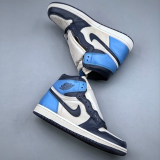 Jordan 1 bajito discount azul con blanco