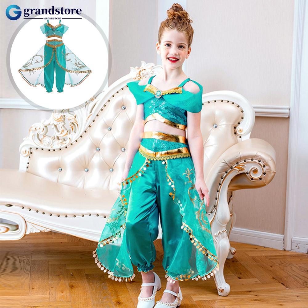 GRANDSTORE Ninas Jazmin Vestido De Princesa Ninos Aladino Disfraz Fiesta De Halloween Cosplay E5T8 Shopee Chile