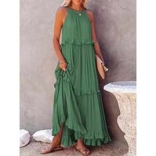 Vestidos Verano Mujer Casual sin Manga Extra Larga Casual Elástico Vestidos  Largos Casual Vestido Elegante Mujer Verano Tie Dye Vestido Boho Hendidura  : : Moda