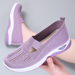Zapatillas ortopédicas planas para mujer Sandalias deportivas Transpirable  Zapatillas elásticas de suela gruesa Zapatos de punta abierta Azul