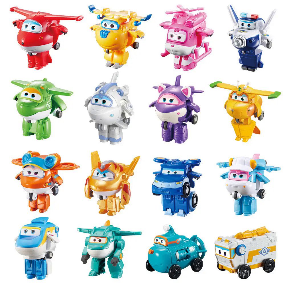 Set de figura de acción Super Wings Alpha articulados