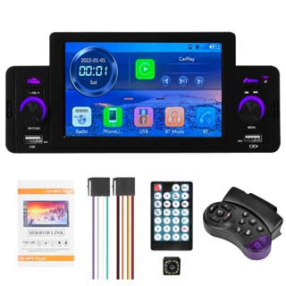 Comprar Hippcron-Radio de coche 1din CarPlay, Android, Bluetooth,  reproductor Multimedia de vídeo MP5, pantalla táctil de 6,2 pulgadas con  Control remoto