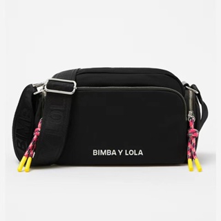 Bimba y Lola Bolsos casuales de moda para mujer, Negro 