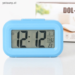 Reloj Despertador Digital Calendario Temperatura de Sobremesa Sensor Panta  LCD