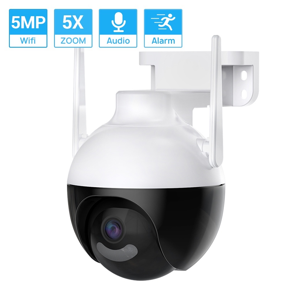 Cámara de seguridad IP PTZ HD de 5MP, cámara de vigilancia con Zoom 40X,  4G, tarjeta