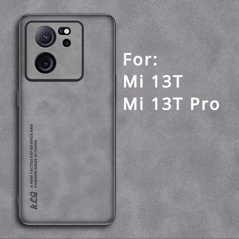 Funda MI13T para Xiaomi 13 T, carcasa trasera de TPU de cuero de