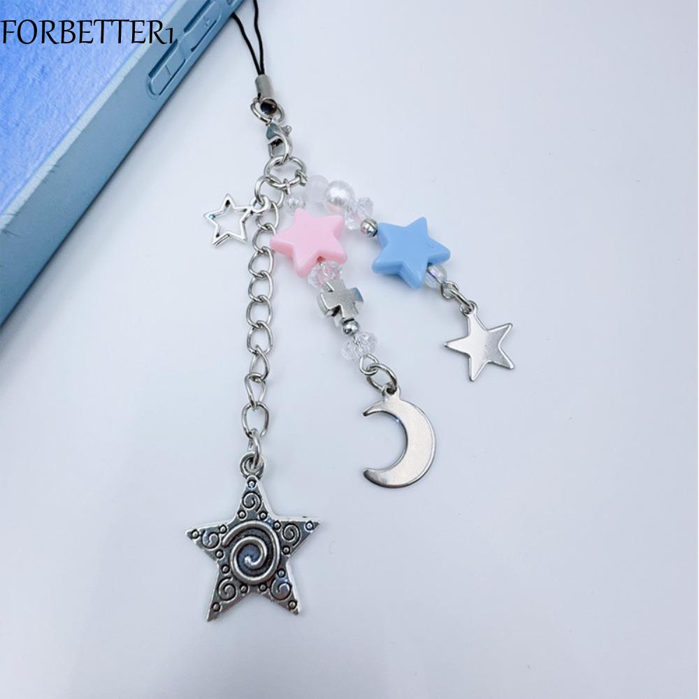 Charms FORBETTER1 Dulce Cadena De Teléfono De La Muchacha , Estrella De  Cinco Puntas Rosa Y2K Encantos Del , Colgar Correas De Cuentas Románticas  Bowknot Móvil Cordón Mochila Ornamento