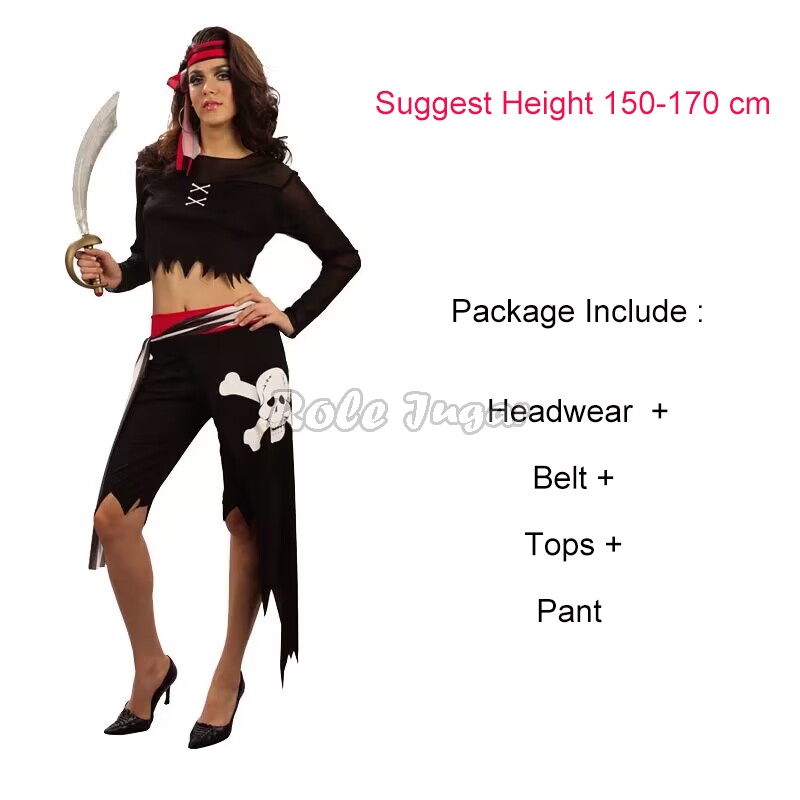 Disfraces De Pirata Para Mujeres Hombres Adultos Halloween Hombre Capitán Jack Sparrow Disfraz 5669