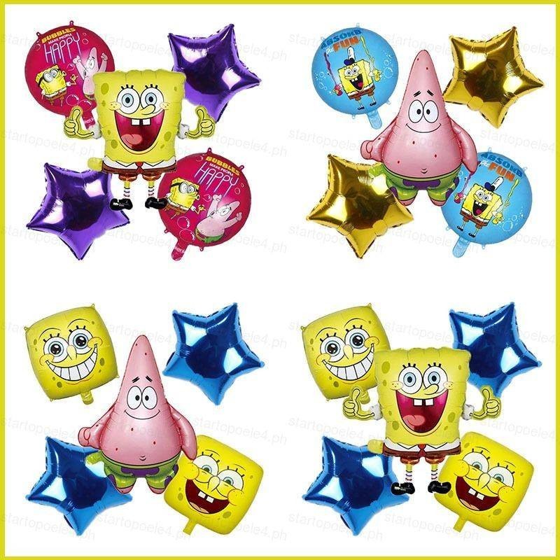 Nieve Bob Esponja Squarepants Patricio Estrella Globos De Papel De