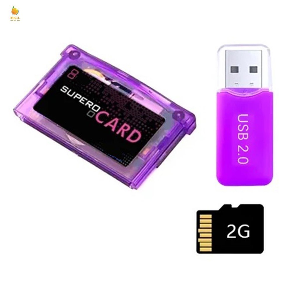 Para SuperCard Mini MicroSD Adaptador De Tarjeta + 2GB De Memoria Para SP GBM Lite Grabación De