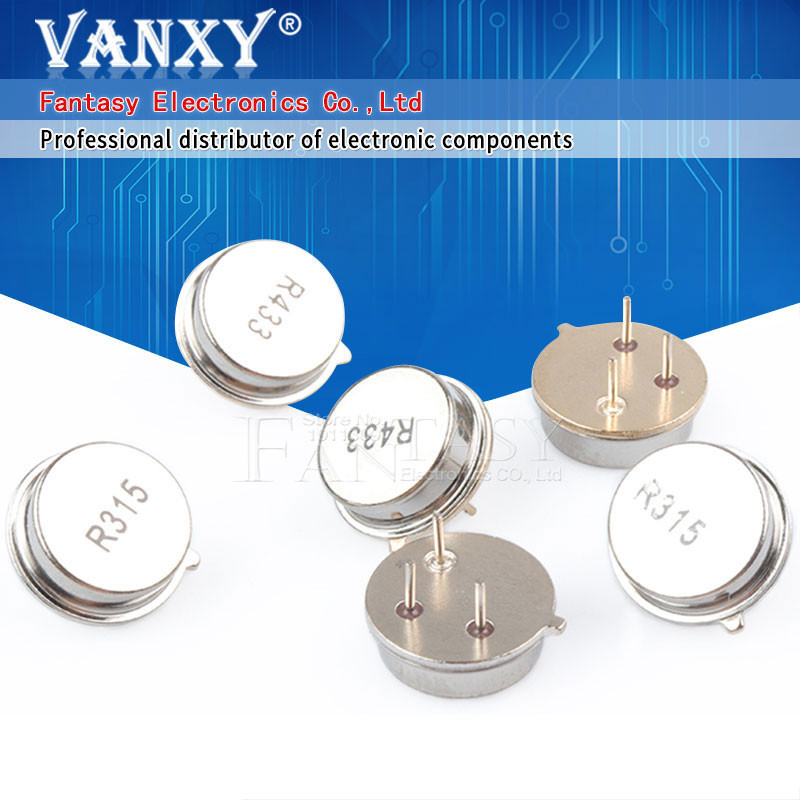 10pcs 315MHz 433MHz Resonador Oscilador De Cristal R315A R433A Cuarzo A ...