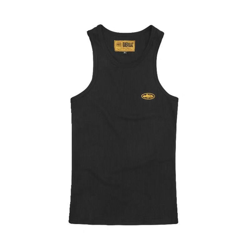 CORTEIZ Polera Sin Mangas Para Hombre Negro/Blanco Shopee Chile