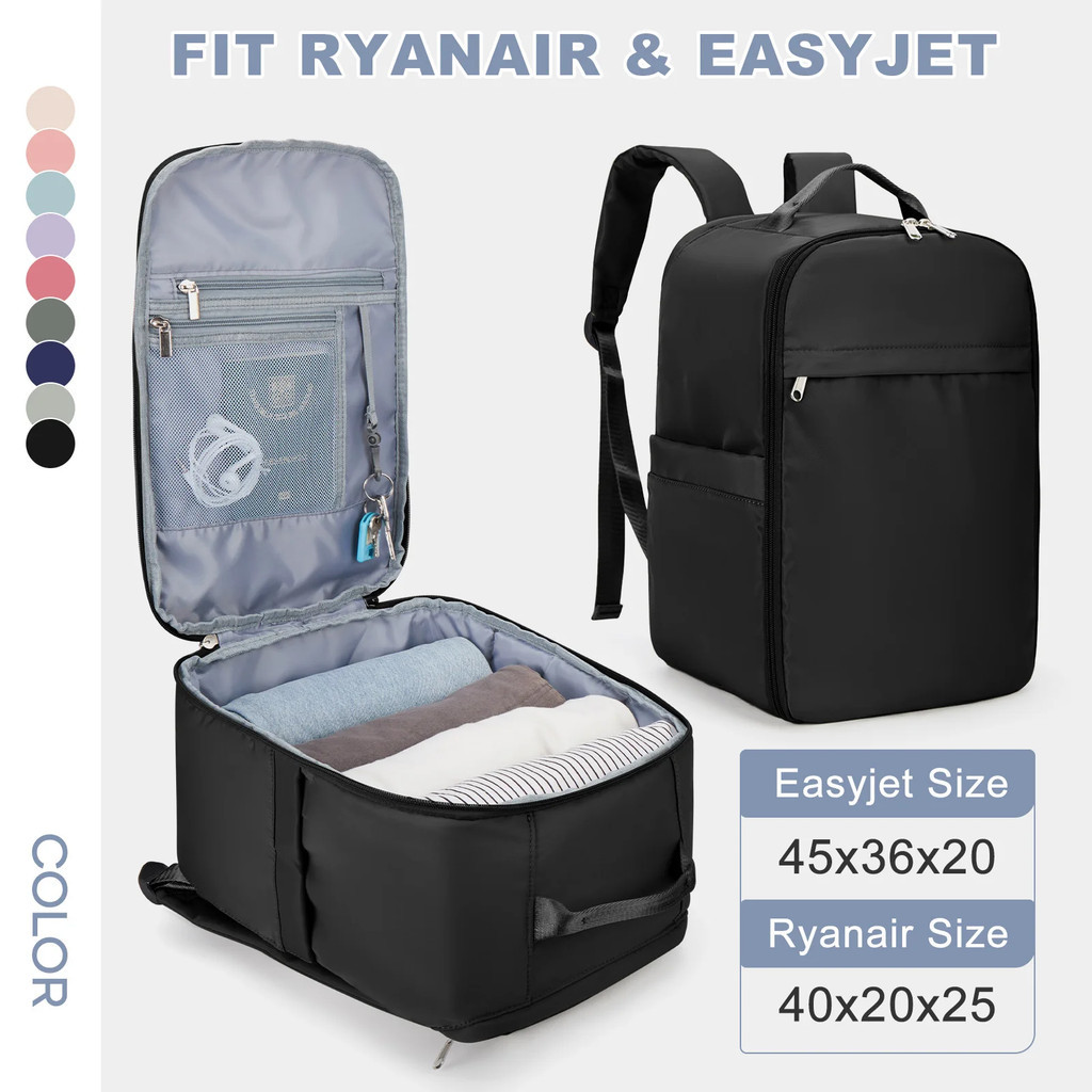 Ryanair Mochila 40x20x25 Bolsa De Cabina De Viaje De Mano Para Easyjet 45x36x20 Portatil Para Mujeres Hombres Shopee Chile