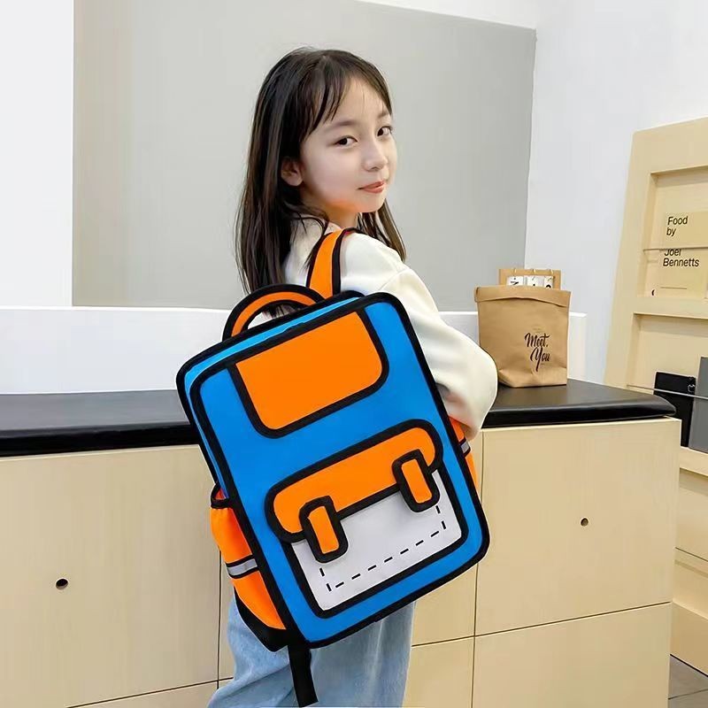2025 beg sekolah budak lelaki Día De Los Niños Mochila 3D Doble Hombro ...