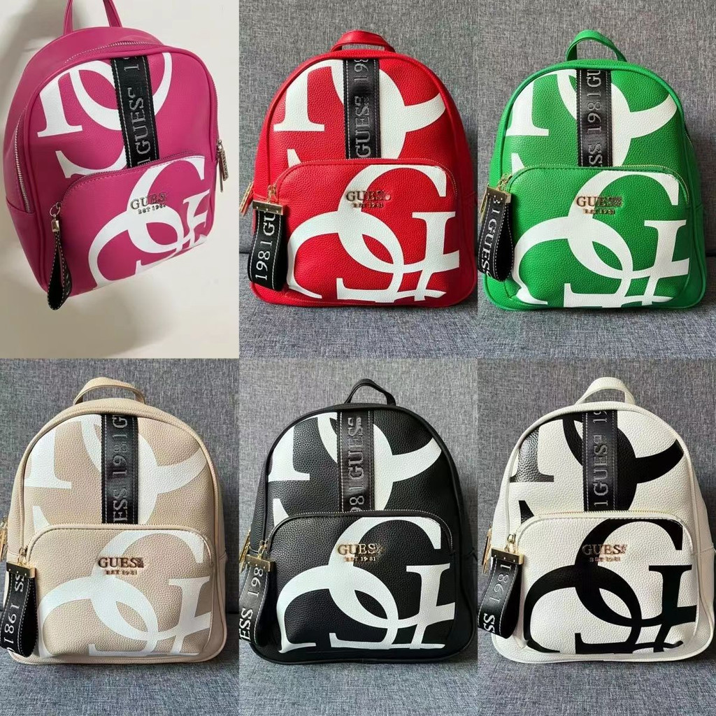 Guess Home Mochila Nuevo Estilo Europeo Americano De Moda Casual Simple Color Solido Logotipo Gran Capacidad Mochila Bolsa De Mama Bolsa Femenina