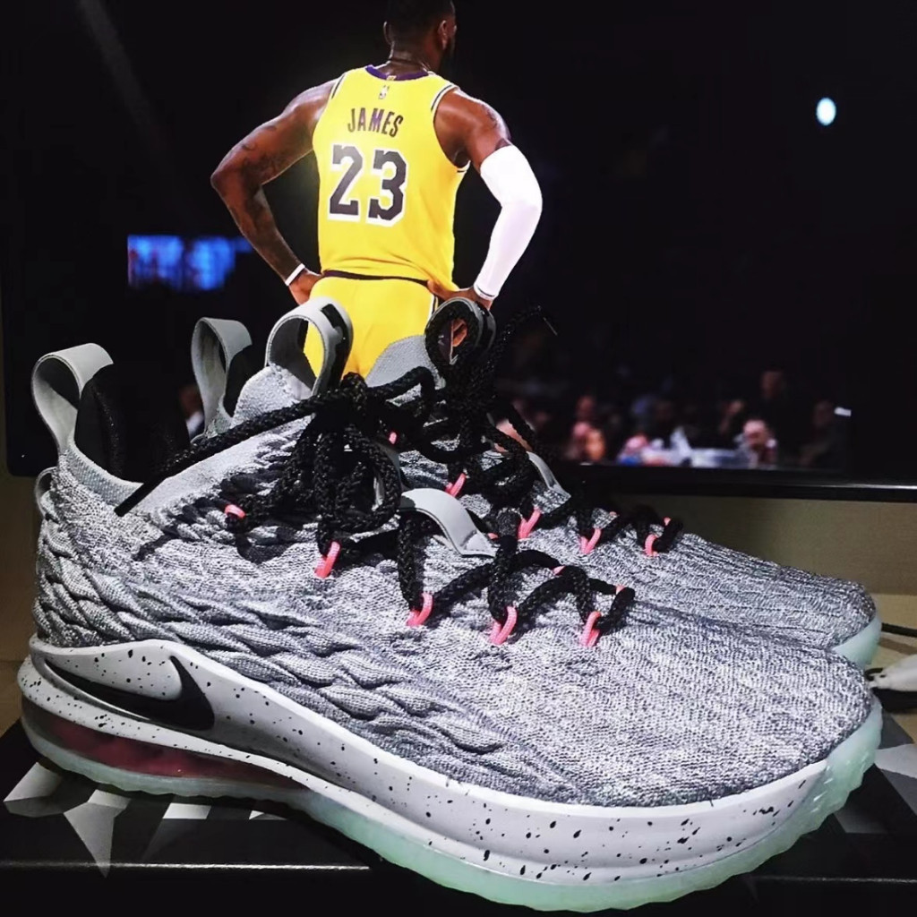 Lebron 15 low melon wished on feet