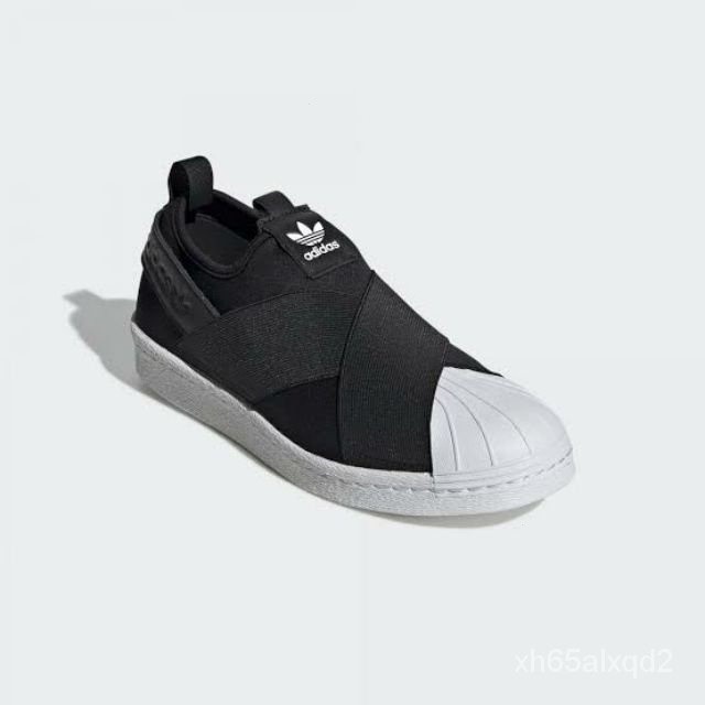 Adidas sin cordones negras online