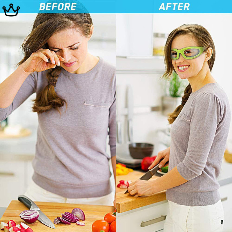 Gafas De Seguridad Para Cortar Cebollas Protectoras Practicas Para Cocinar Antidesgarro Herramienta De Cocina YK Shopee Chile