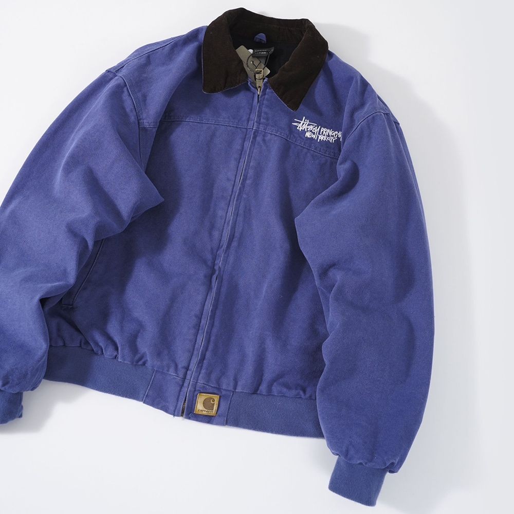 Stussy X Carhartt J14 Lienzo Chaqueta Vintage Hombres Y Mujeres  