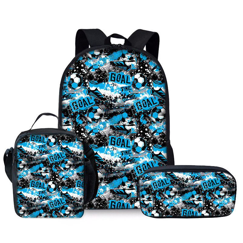 Coloranimal 3D Fútbol Impresión Niños Escuela Mochilas Niños Libreros