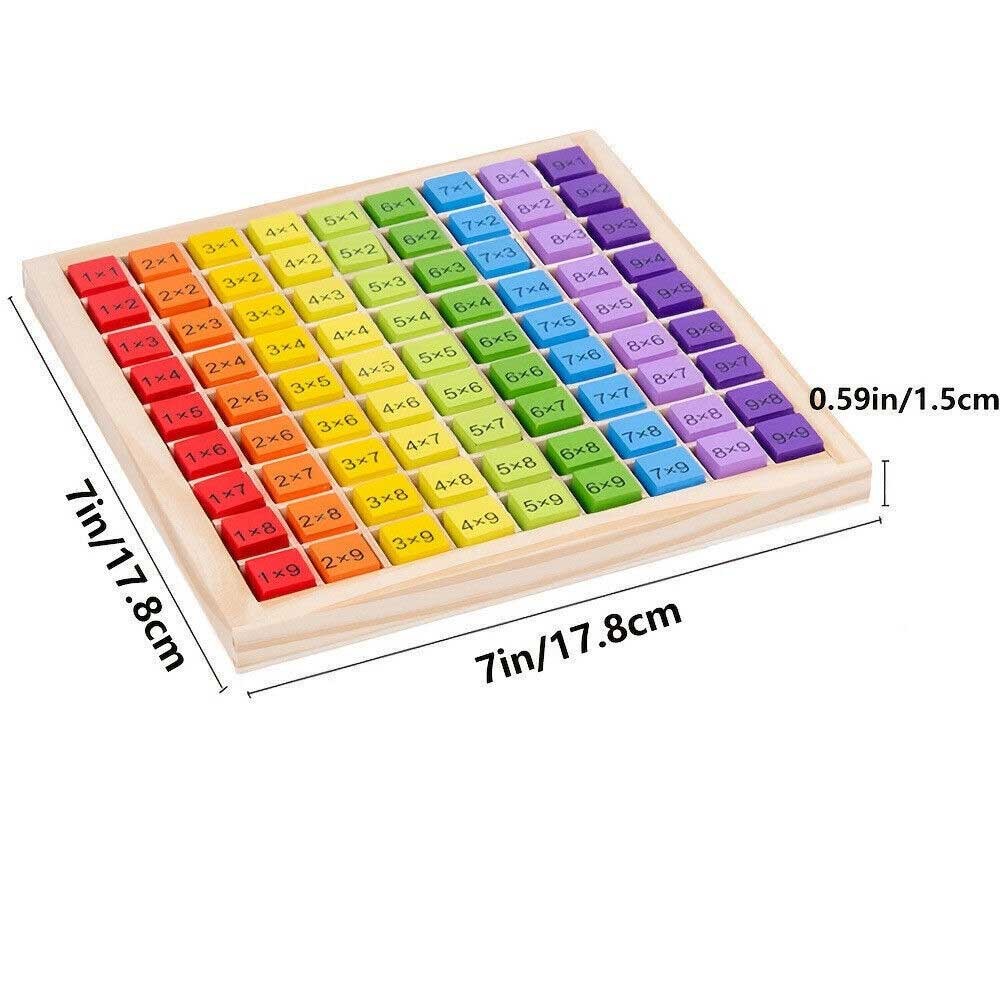 Kids Multiplication Table Game Wooden Math Learning Educational ...