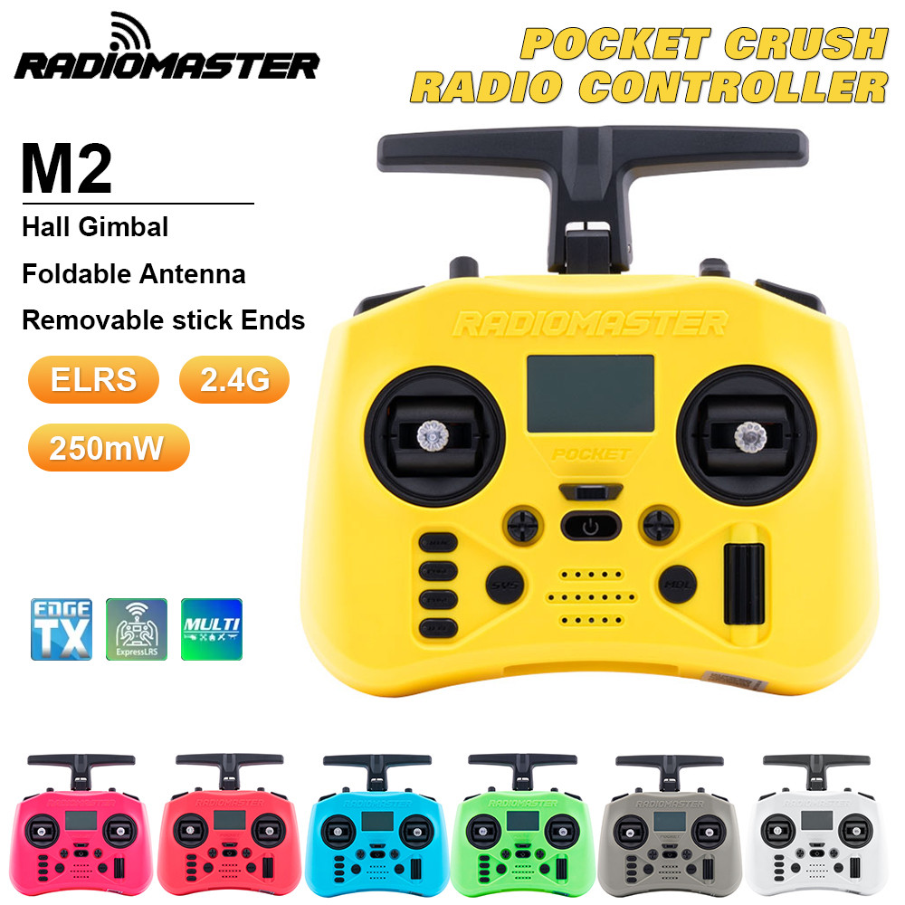 Télécommande RadioMaster Pocket Crush - 2.4G 16CH ELRS Pour Drones RC