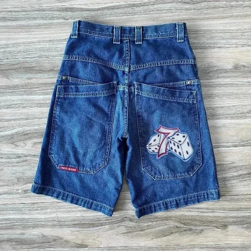 Jeans JNCO Baggy Denim Shorts Y2k Pantalones De Buzo Harajuku