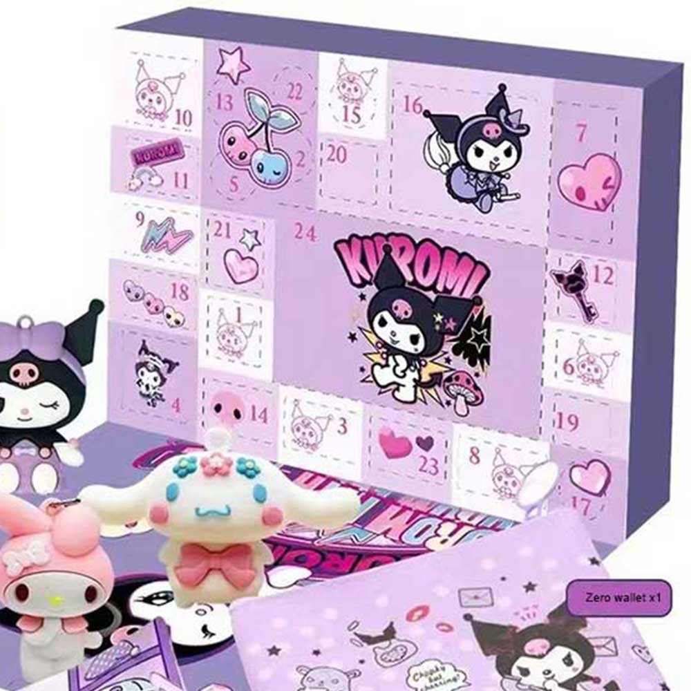 Sanrio Advent Calendar Kuromi Christmas Blind Box Kids Hadiah Natal