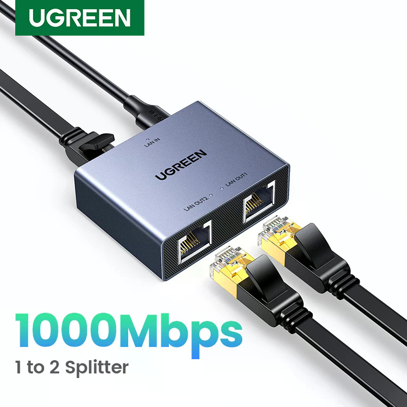 UGREEN 1000Mbps rj45 Splitter 1 A 2 Adaptador Ethernet Conector Lan ...