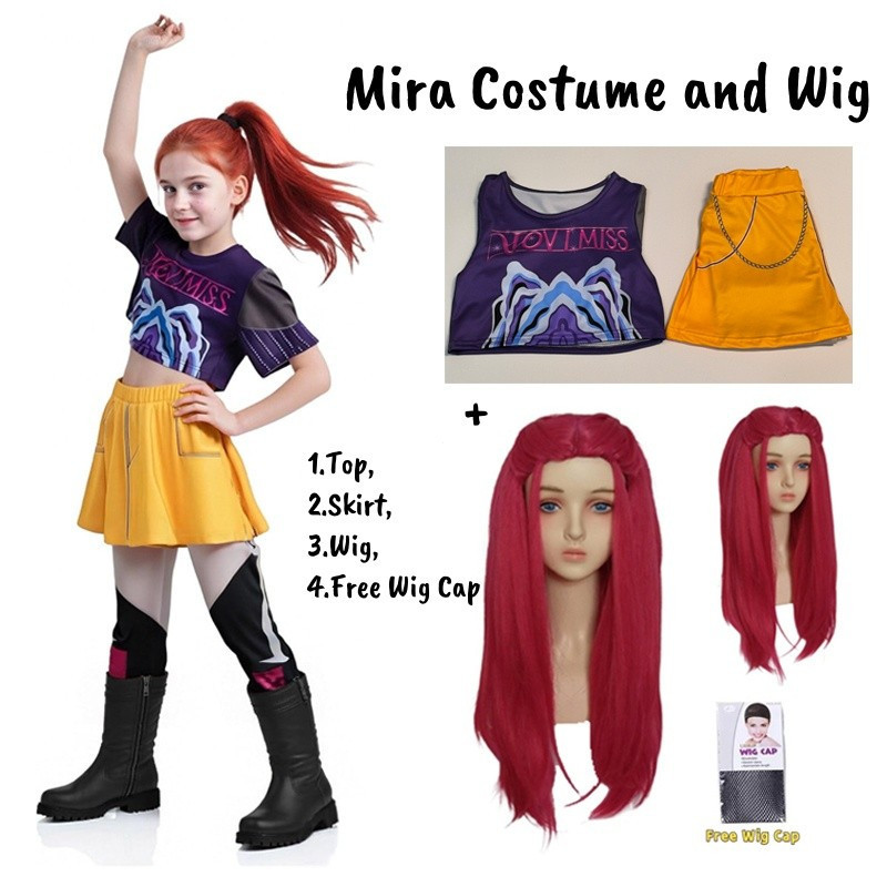 Disfraz Kpop Para Niñas - Rumi Mira Zoey Cosplay | Traje De Escenario Ídolo Con Osito Púrpura | Halloween, Carnaval Y Fiestas
