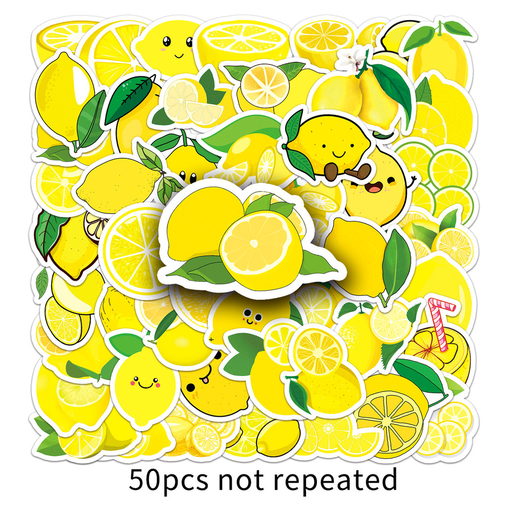 Stickers De Dibujos Animados De Limón De 50 Piezas | Decoración DIY Con ...