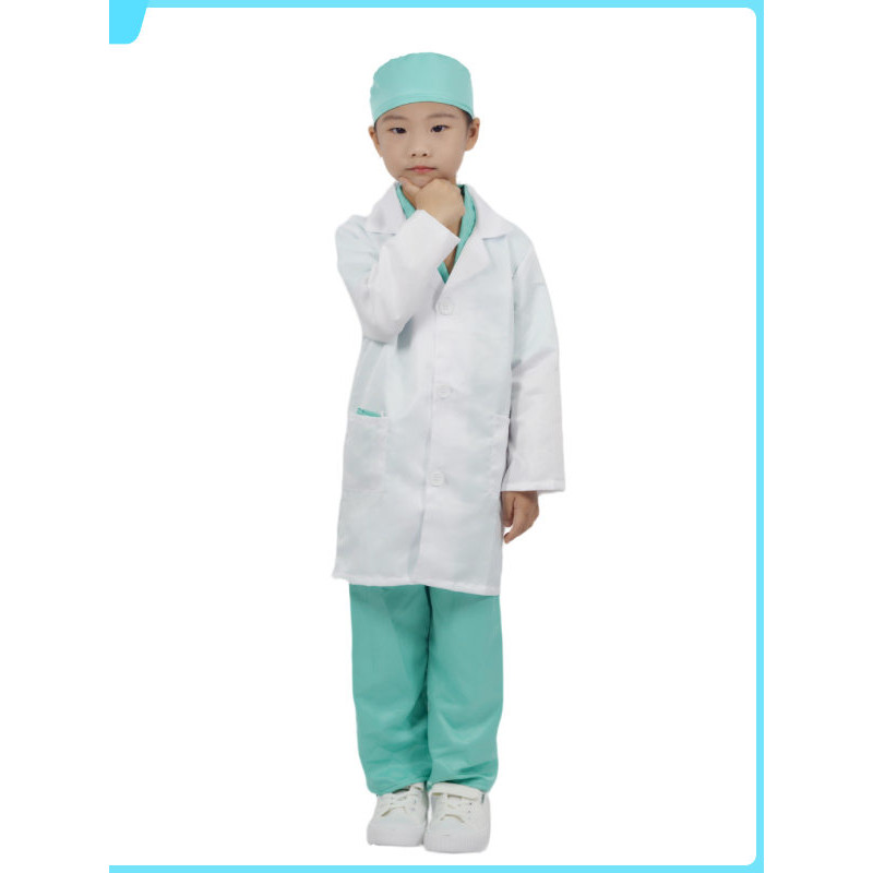 Bata Blanca De Laboratorio Para Niños - Disfraz De Científico, Manga Larga, Hasta 120 Cm