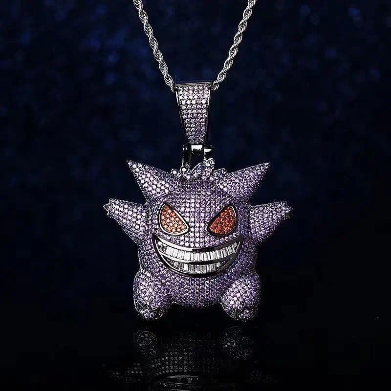 Anime Pokemon Gengar Collar Figuras De Dibujos Animados Niños Juguetes ...