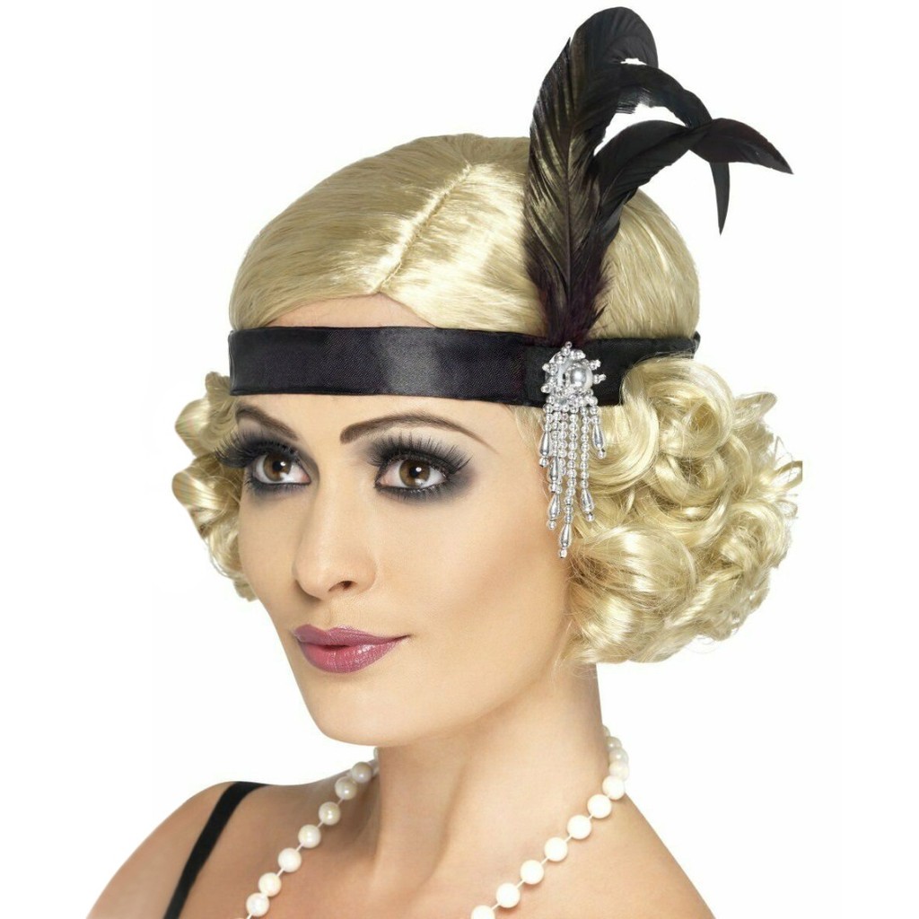 Señoras Flapper Pluma Cintillo Charleston Tocado Gatsby 1920s Fancy ...