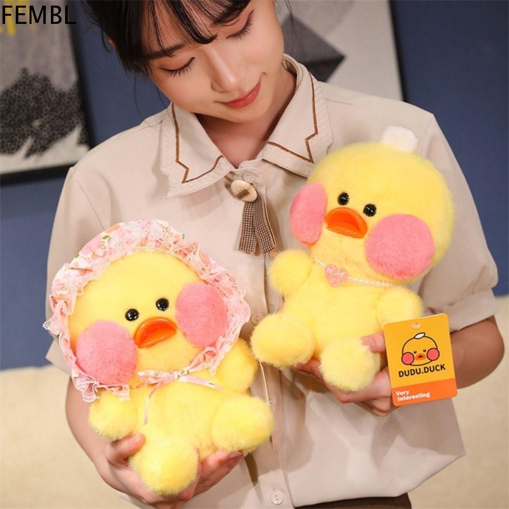 FEMBL Lalafanfan Juguete De Peluche Pato , Amarillo Lindo Muñeco ...