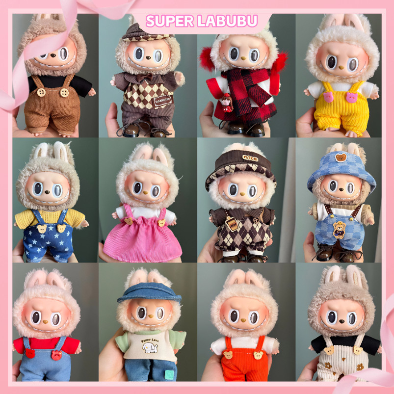 Labubu Ropa V2 V1 Accesorios Baju 娃 衣服 17cm 15cm De Muñeca | Shopee Chile