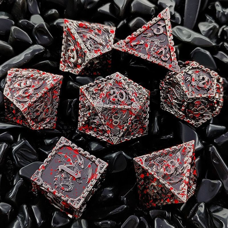 Luck Lab - Bolsa De Dados Con Cordón DND Con Parche De Dragón Extraíble, Múltiples Bolsillos Y Gran área De Almacenamiento De Dados (más De 200 Dados) Para Mazmorras Y Dragones (d&d