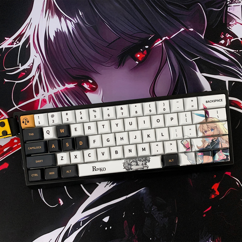 XVX - Teclas PBT - Juego De Teclas Ipresas Lateralente, Doble Brillo A Través De Teclas