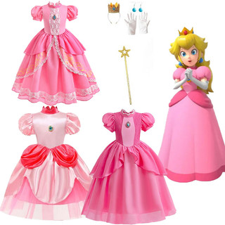 strapless open back dress princess Cosplay Costume pink dress Halloween women costume – Mermaidcosplay main image 0