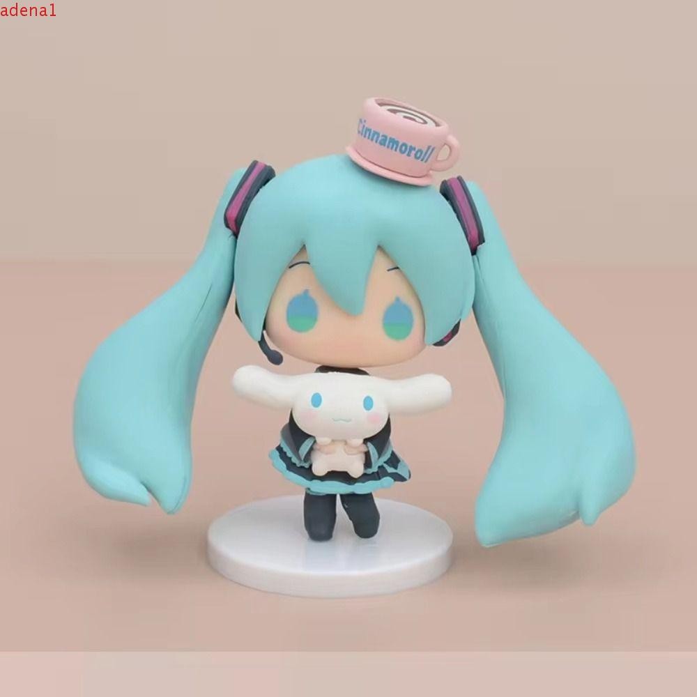 Figura Móvil Hatsune Miku - Muñeca De PVC Con Accesorios Y Caras Intercambiables - Modelo Coleccionable De 15,24 Cm - Ideal Para Fans Del Anime