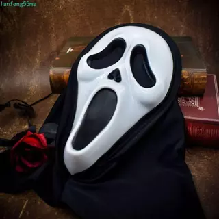 Máscara Látex Capuz Fantasma Ghostface Panico Festa Fantasia Halloween Carnaval Careta Terror I.329541219 Máscara Látex Capuz Fantasma Ghostface Panico Festa Fantasia Halloween Carnaval Careta Terror I.329541219